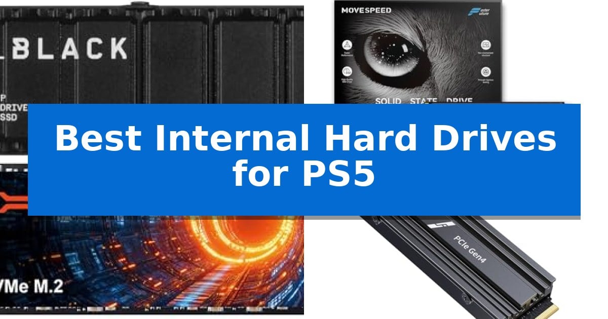 Best Internal Hard Drives for PS5