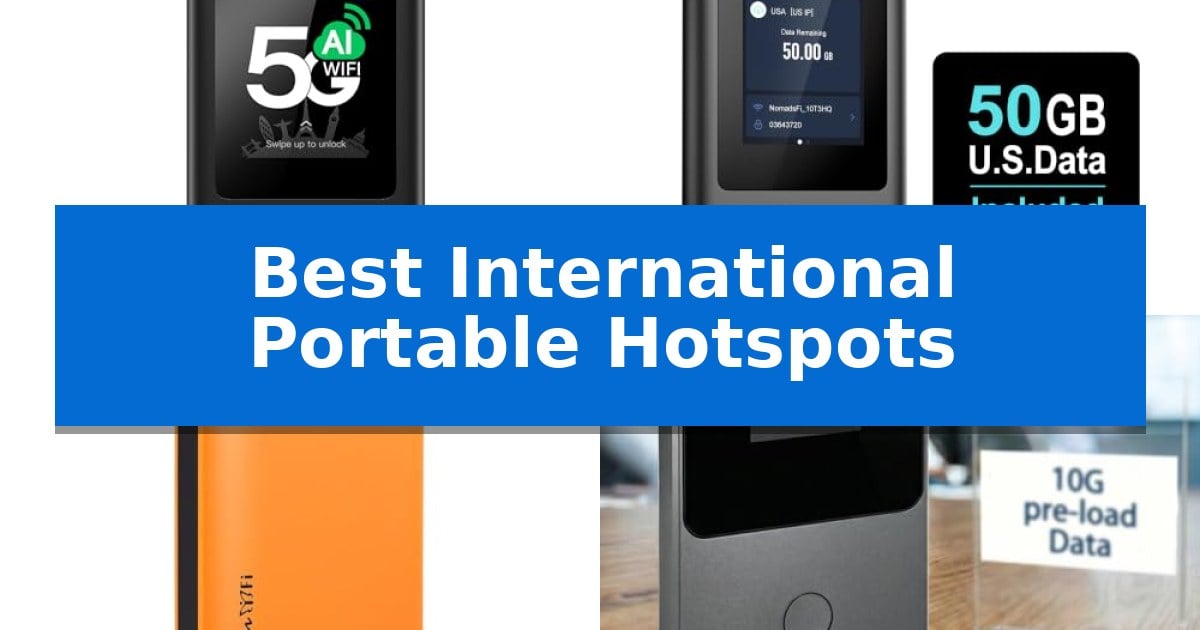 Best International Portable Hotspots