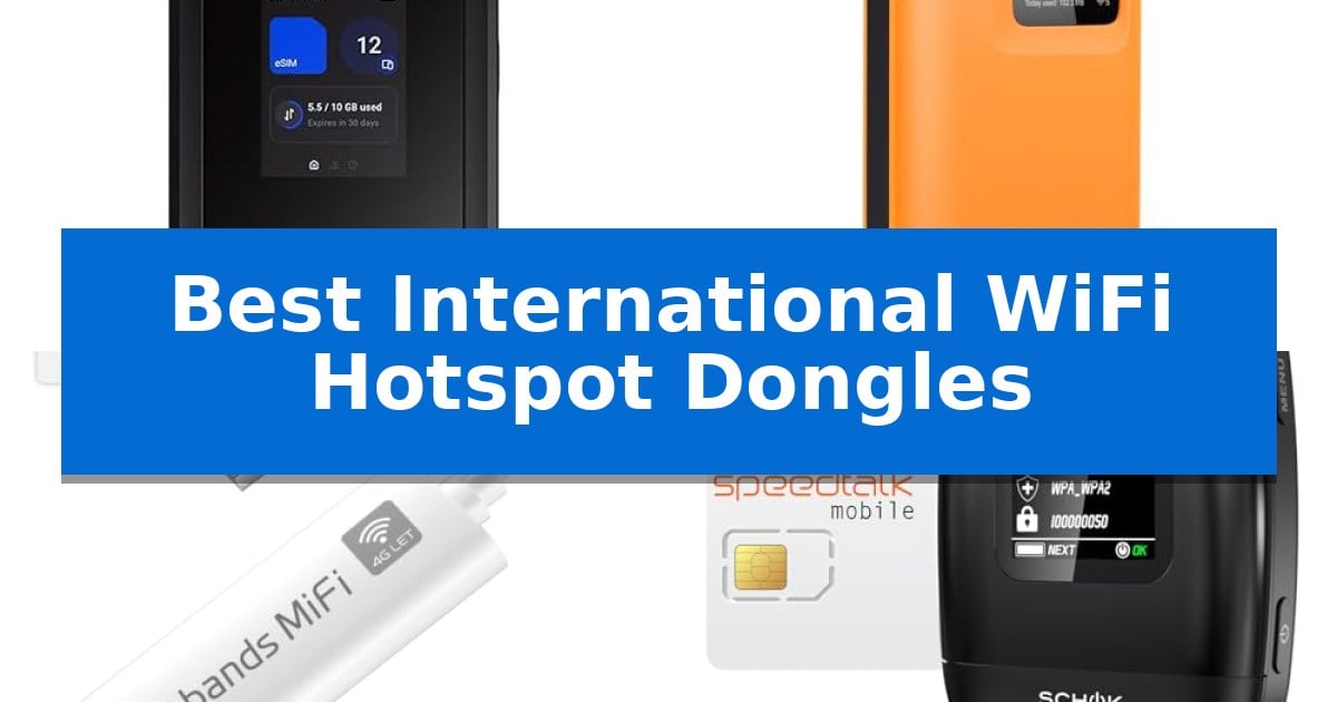 Best International WiFi Hotspot Dongles