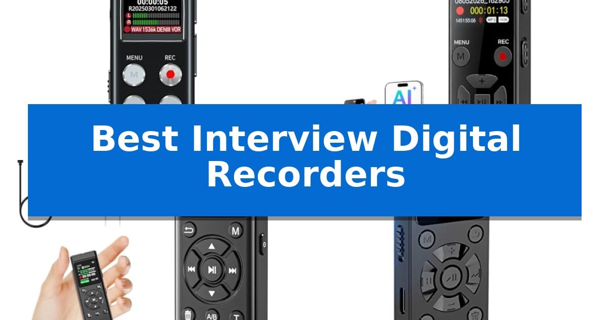 Best Interview Digital Recorders