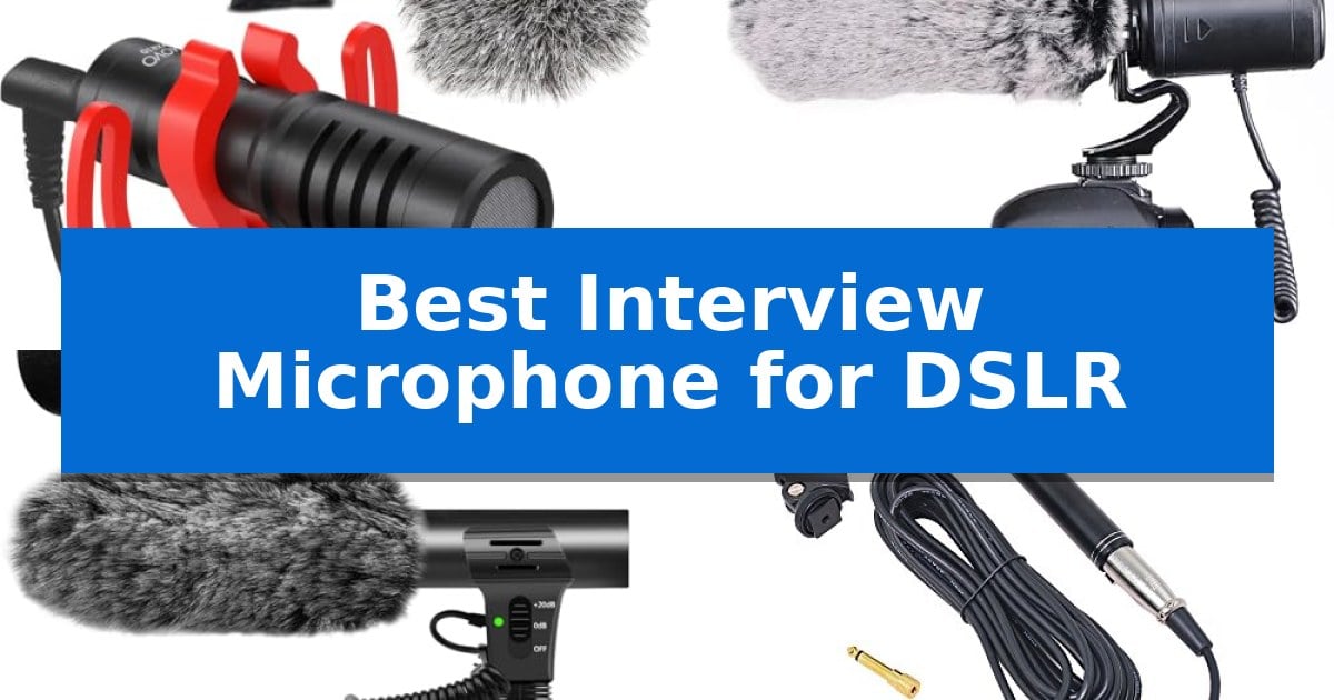 Best Interview Microphone for DSLR