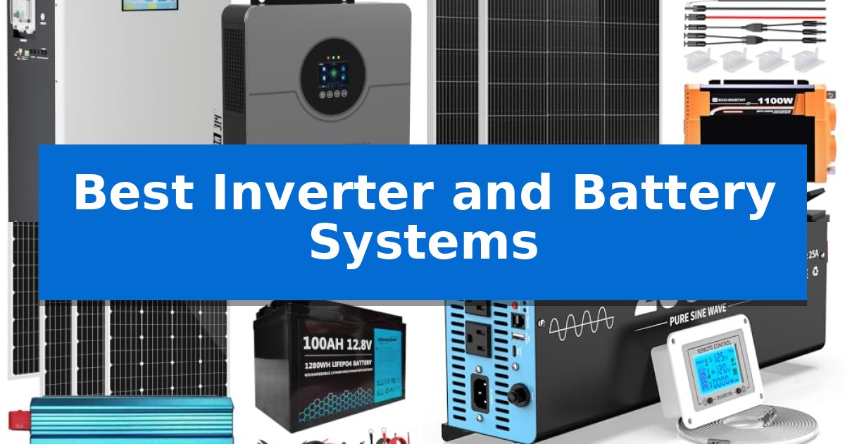 Best Inverter and Battery Systems