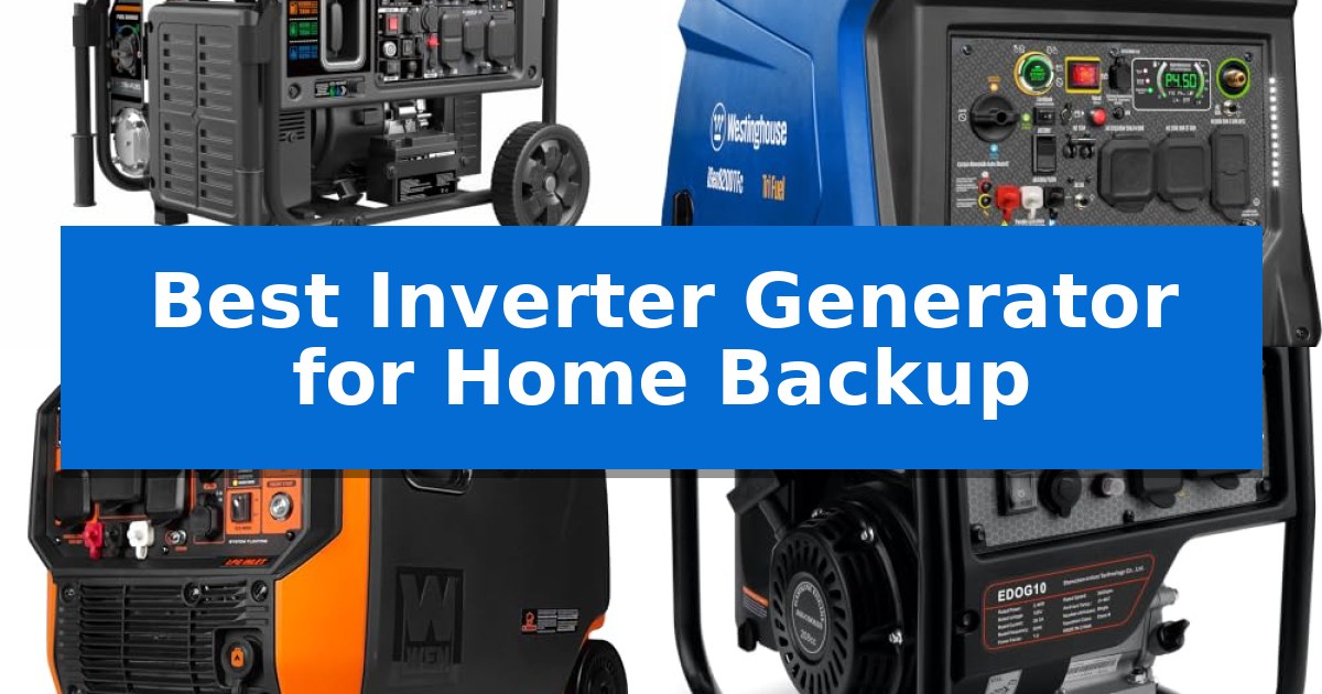 Best Inverter Generator for Home Backup