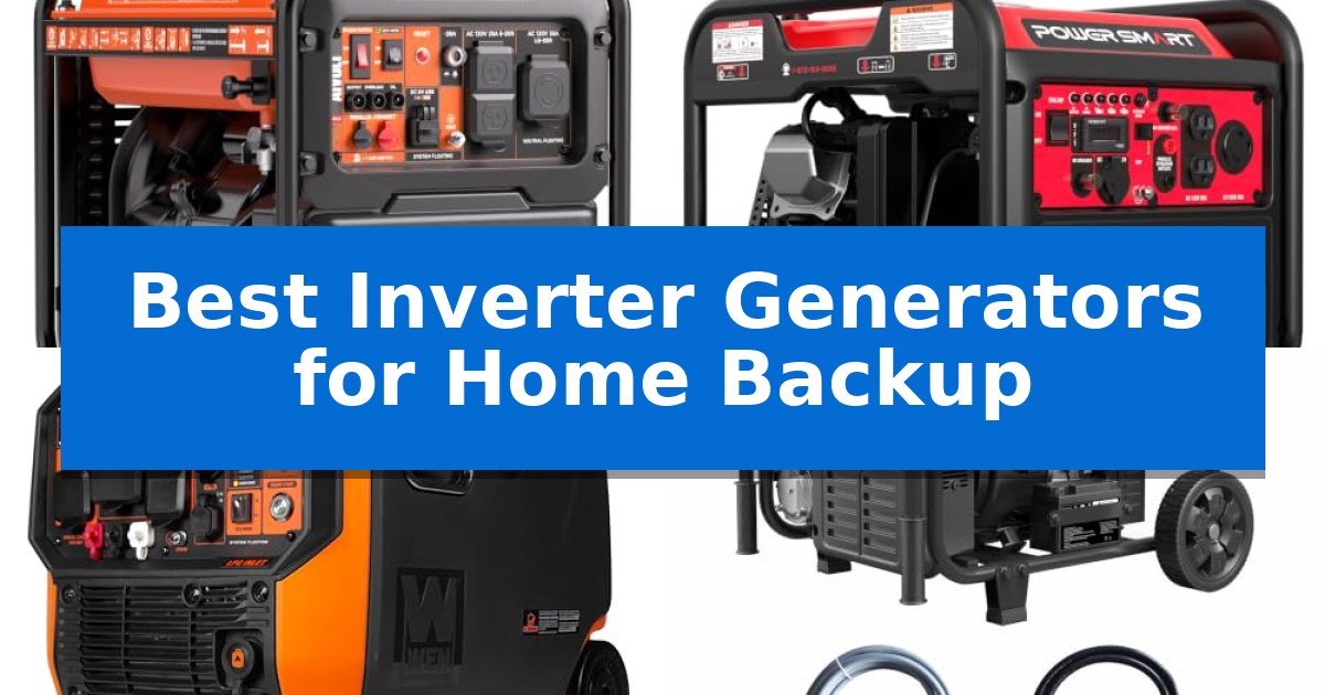 Best Inverter Generators for Home Backup