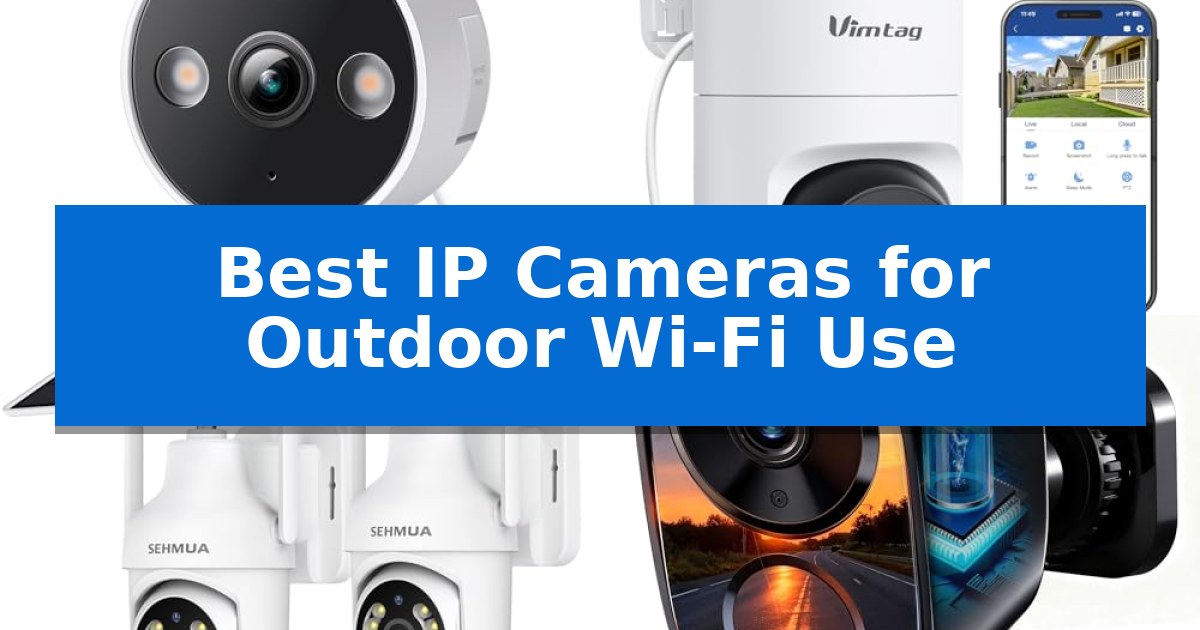 Best IP Cameras for Outdoor Wi-Fi Use