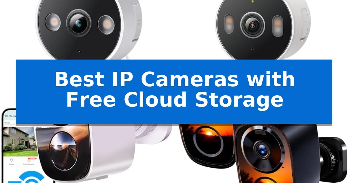 Best IP Cameras with Free Cloud Storage