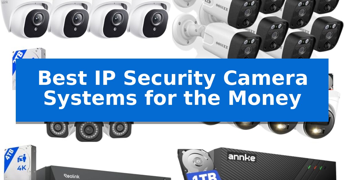 Best IP Security Camera Systems for the Money