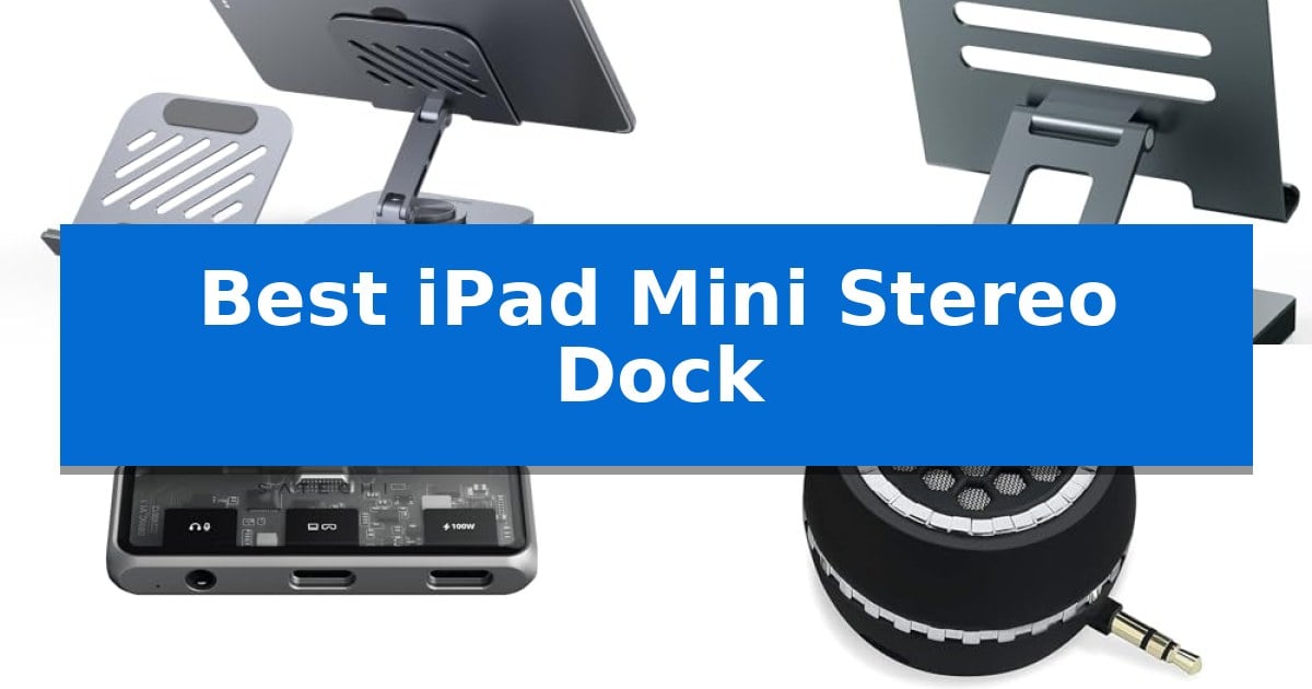 Best iPad Mini Stereo Dock