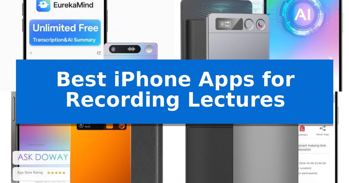 Best iPhone Apps for Recording Lectures