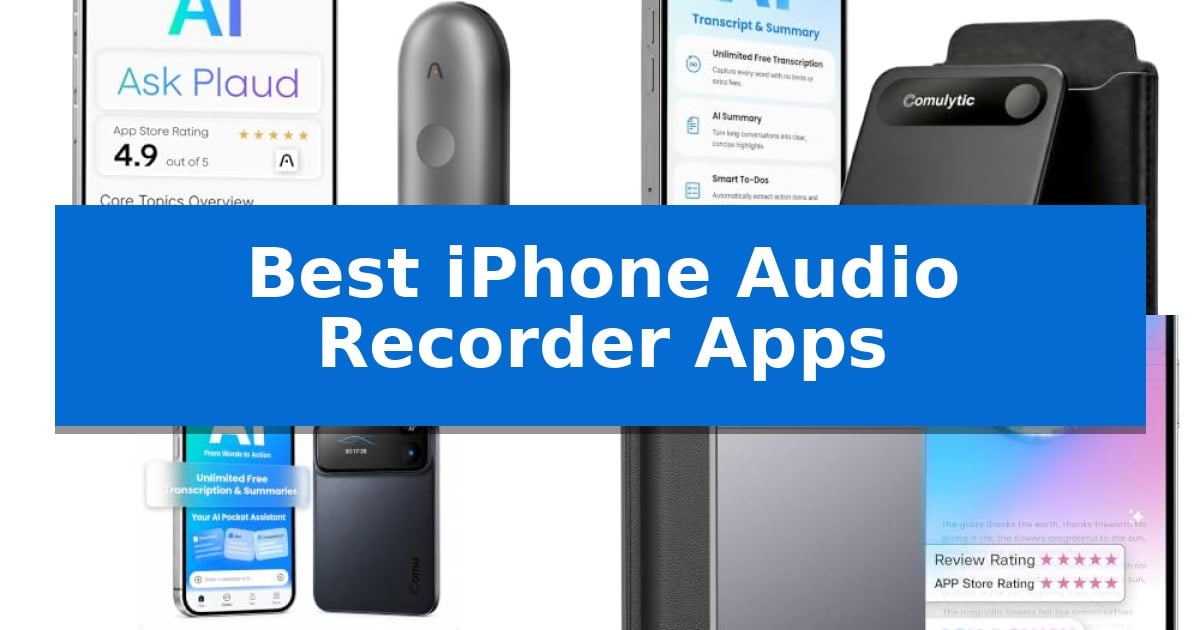 Best iPhone Audio Recorder Apps