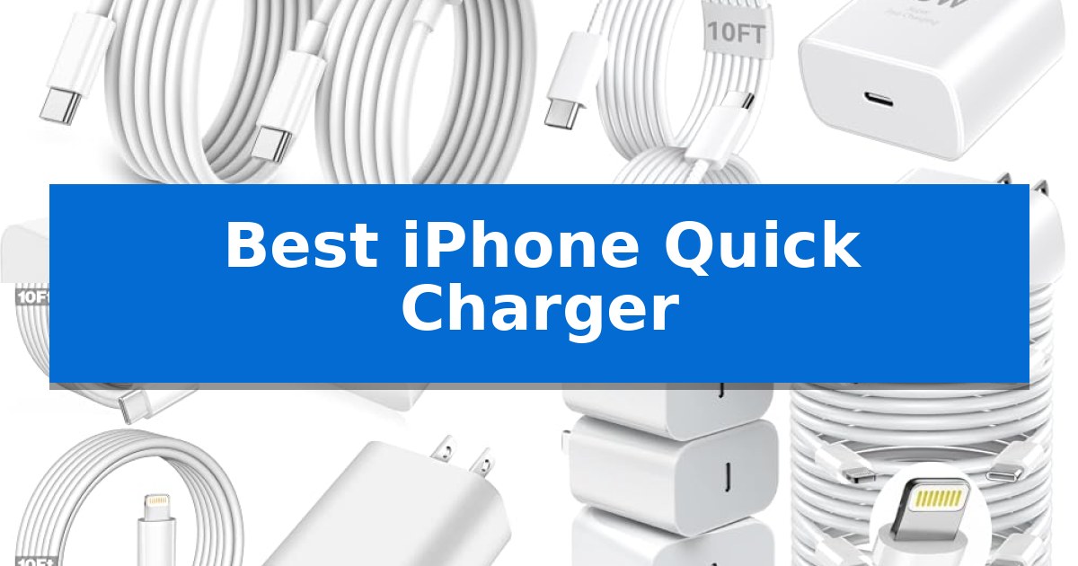 Best iPhone Quick Charger