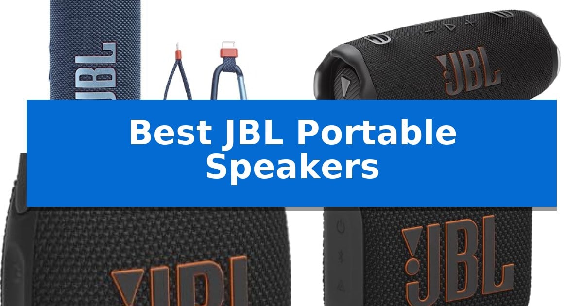 Best JBL Portable Speakers