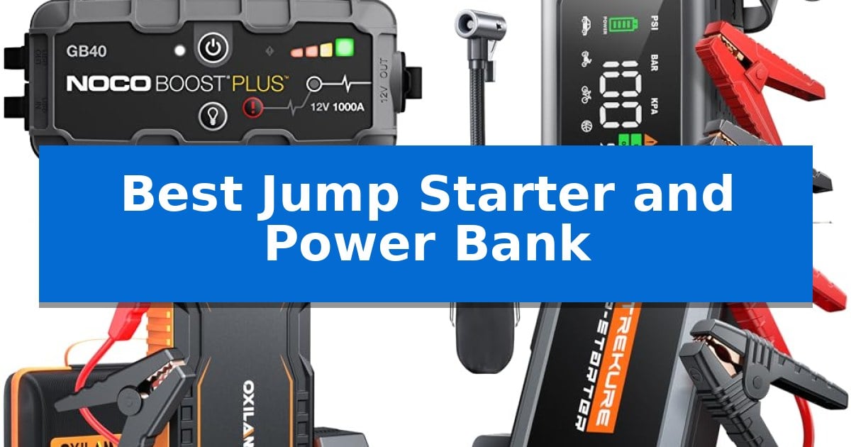 Best Jump Starter and Power Bank