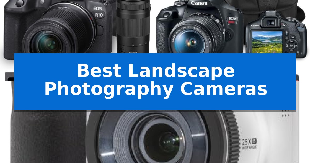 Best Landscape Photography Cameras