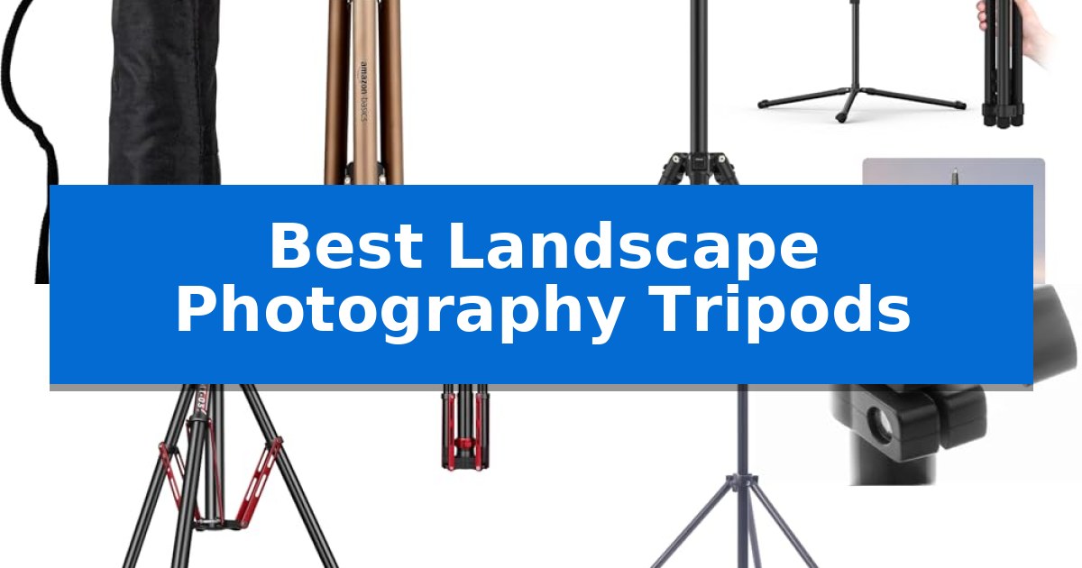 Best Landscape Photography Tripods
