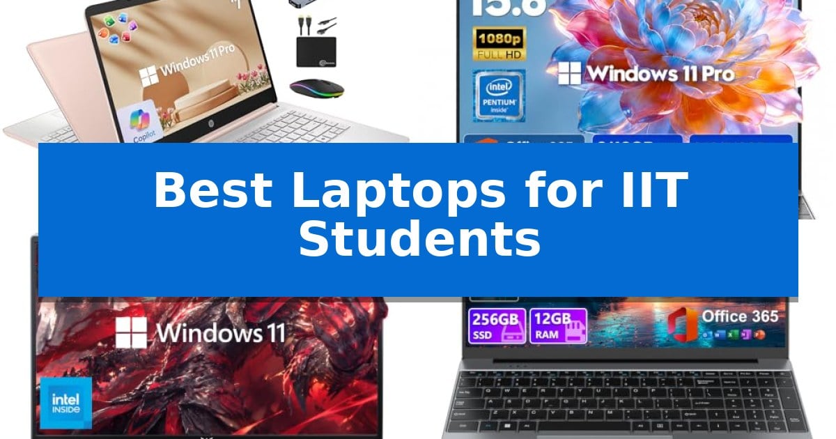 Best Laptops for IIT Students