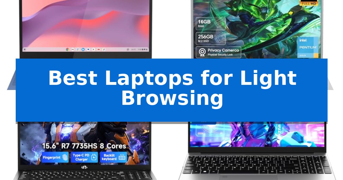 Best Laptops for Light Browsing