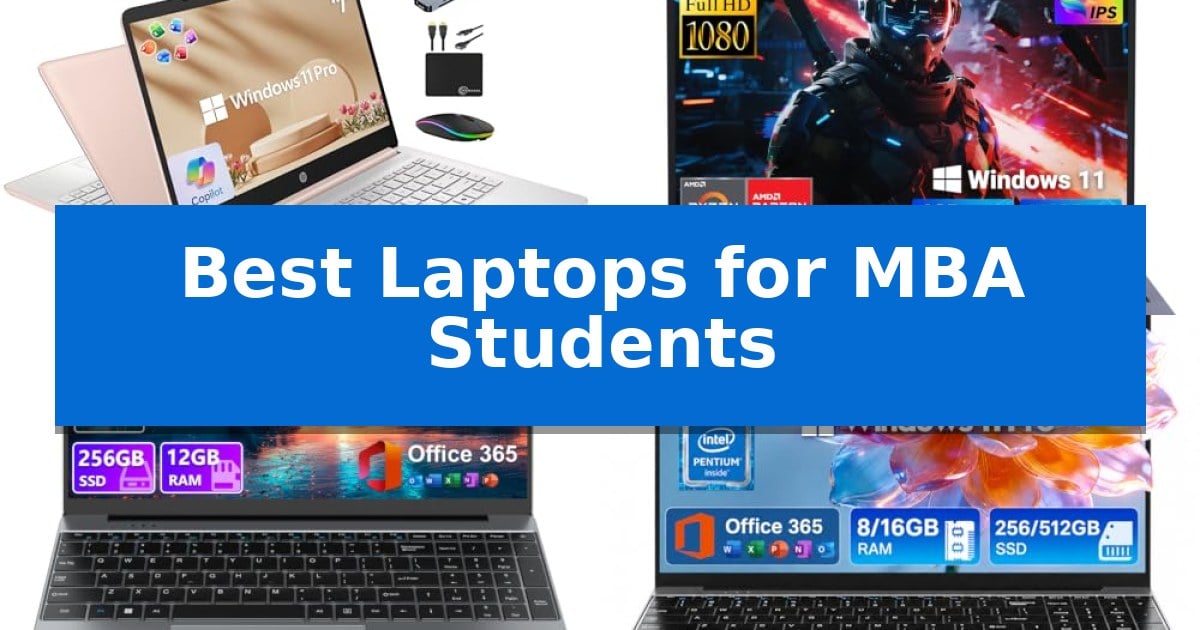 Best Laptops for MBA Students
