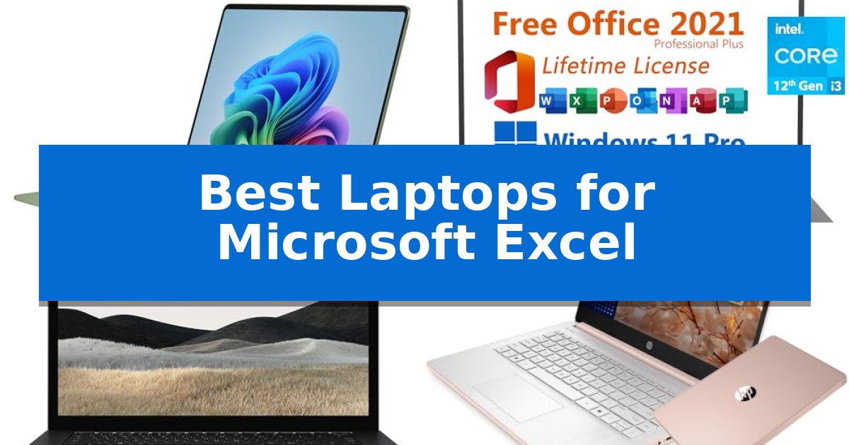 Best Laptops for Microsoft Excel