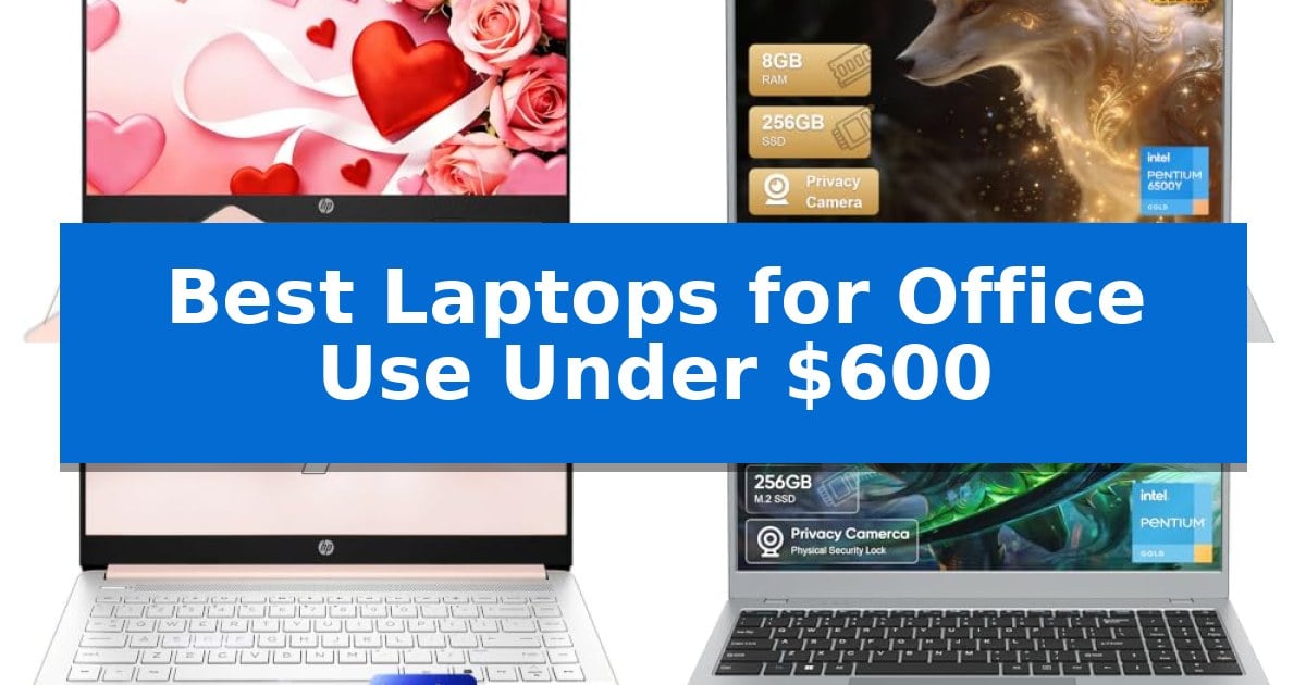 Best Laptops for Office Use Under $600