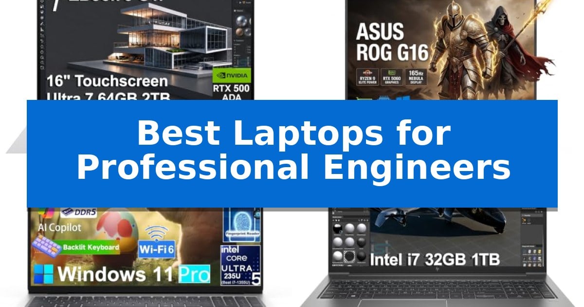Best Laptops for Professional Engineers