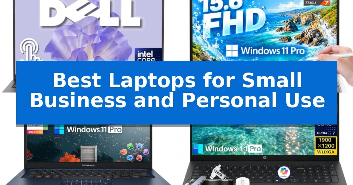 Best Laptops for Small Business and Personal Use