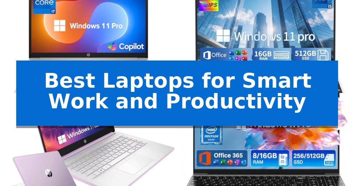 Best Laptops for Smart Work and Productivity