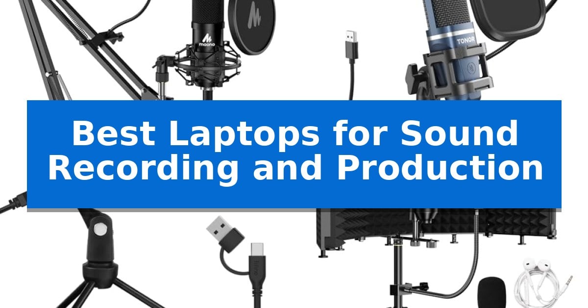 Best Laptops for Sound Recording and Production