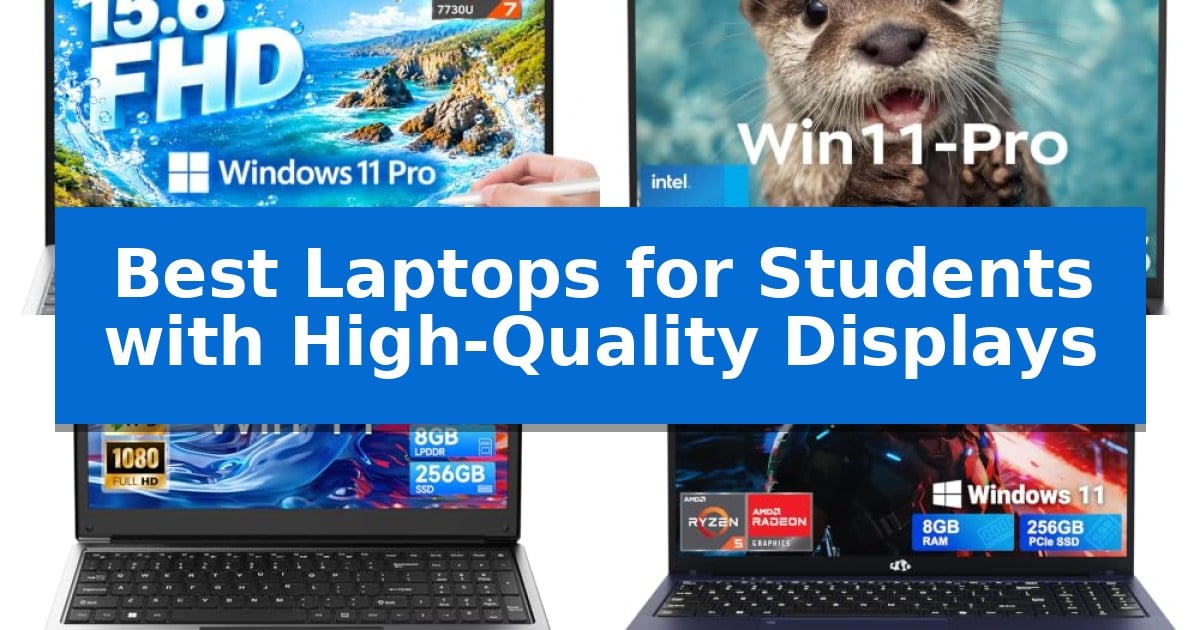 Best Laptops for Students with High-Quality Displays