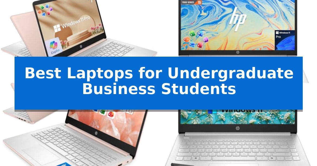 Best Laptops for Undergraduate Business Students