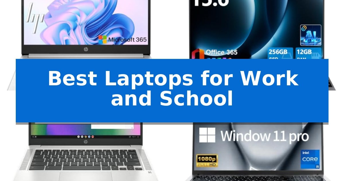 Best Laptops for Work and School