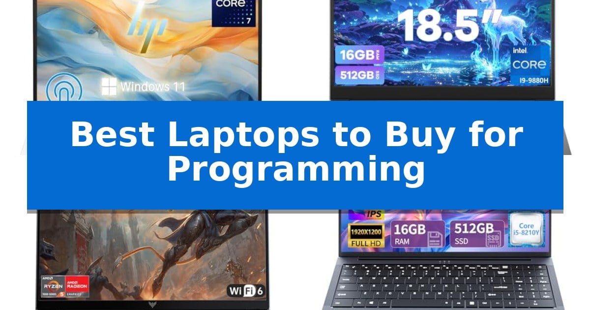 Best Laptops to Buy for Programming