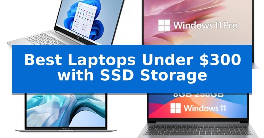 Best Laptops Under $300 with SSD Storage