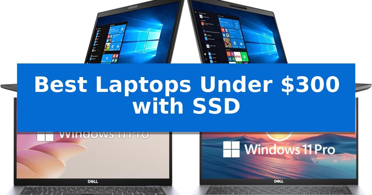 Best Laptops Under $300 with SSD