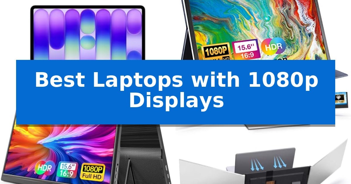 Best Laptops with 1080p Displays