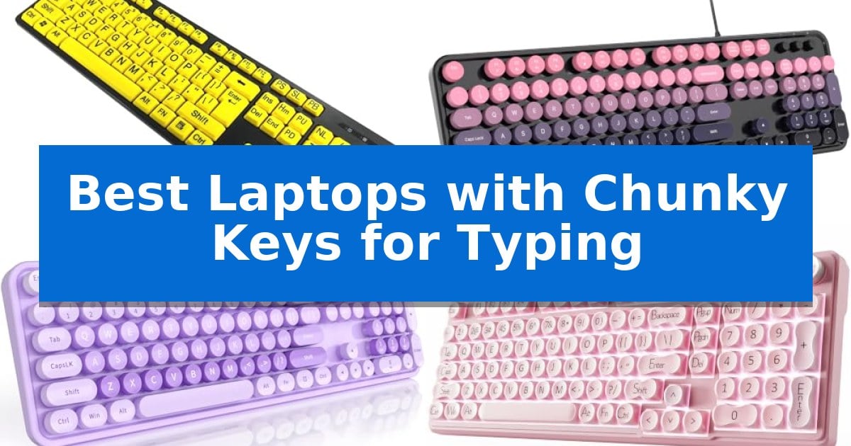 Best Laptops with Chunky Keys for Typing