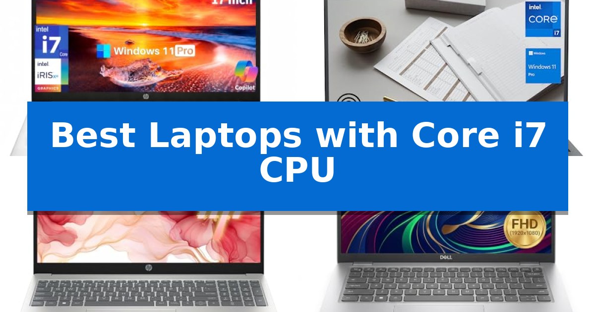 Best Laptops with Core i7 CPU