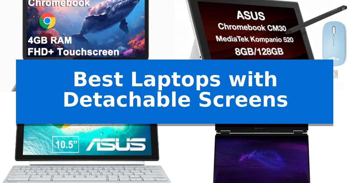 Best Laptops with Detachable Screens