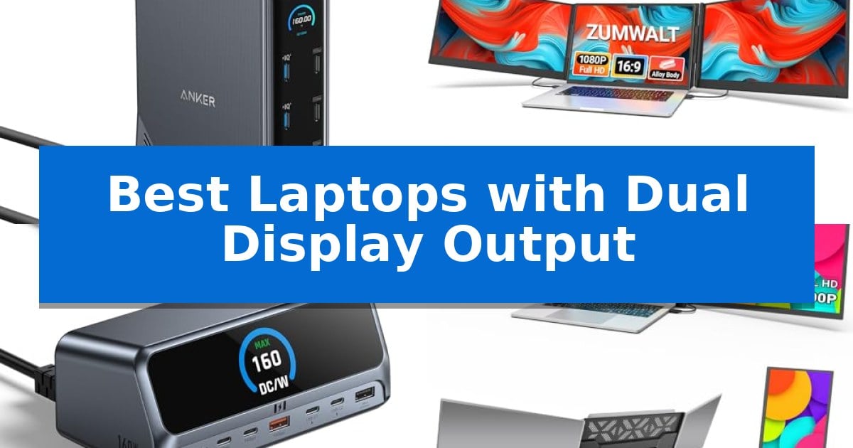 Best Laptops with Dual Display Output