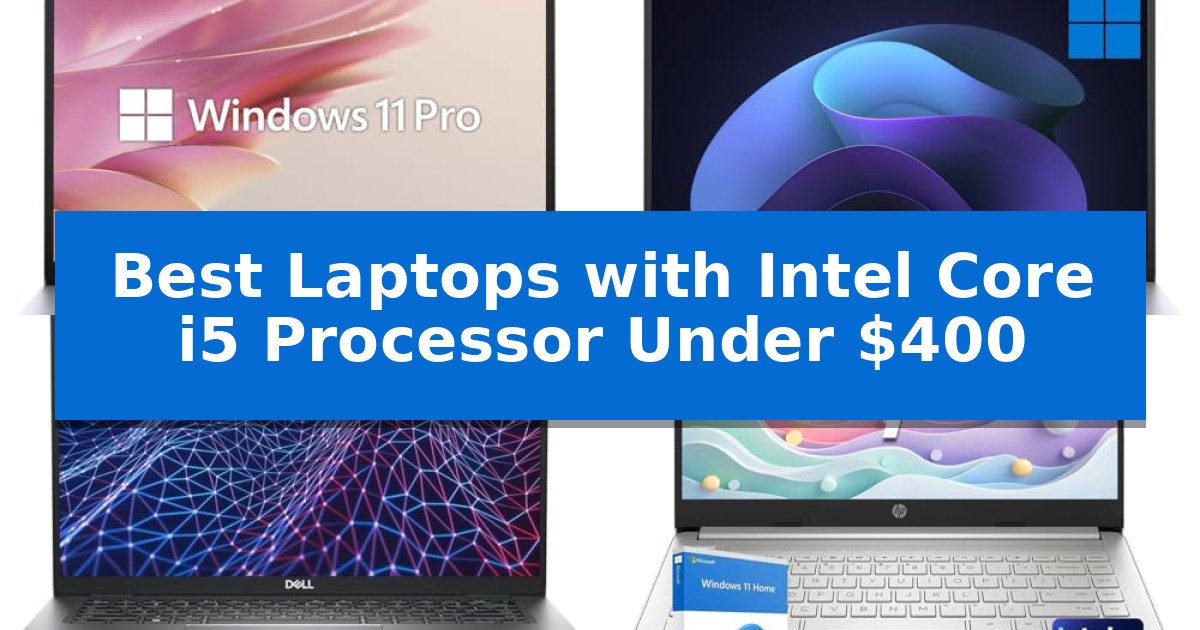 Best Laptops with Intel Core i5 Processor Under $400