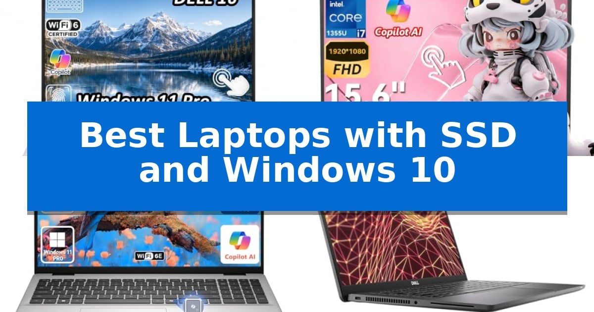 Best Laptops with SSD and Windows 10