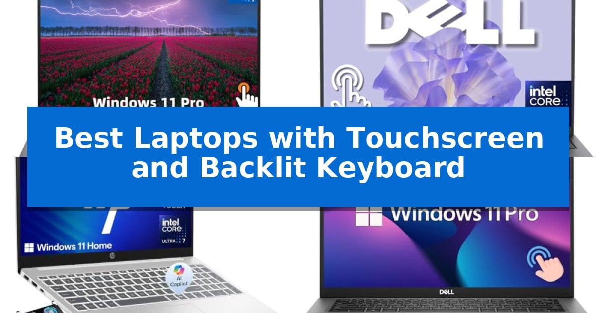 Best Laptops with Touchscreen and Backlit Keyboard