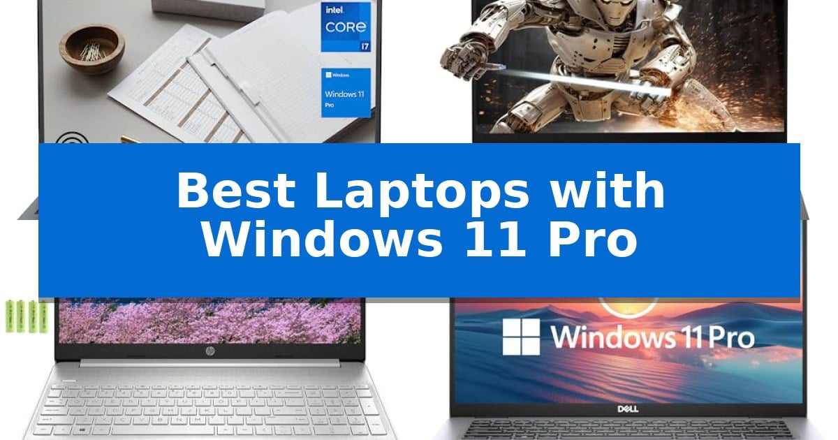 Best Laptops with Windows 11 Pro
