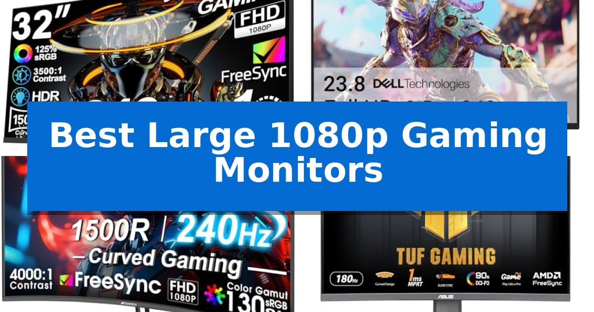 Best Large 1080p Gaming Monitors