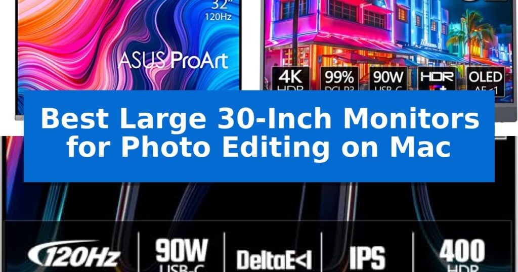 Best Large 30-Inch Monitors for Photo Editing on Mac