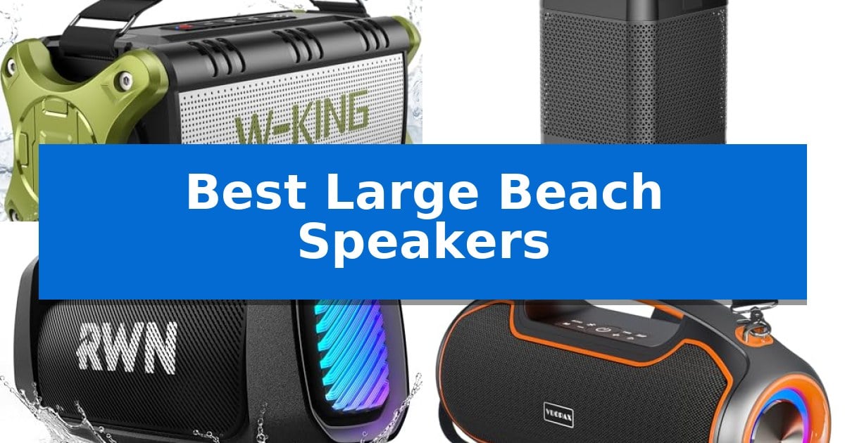Best Large Beach Speakers