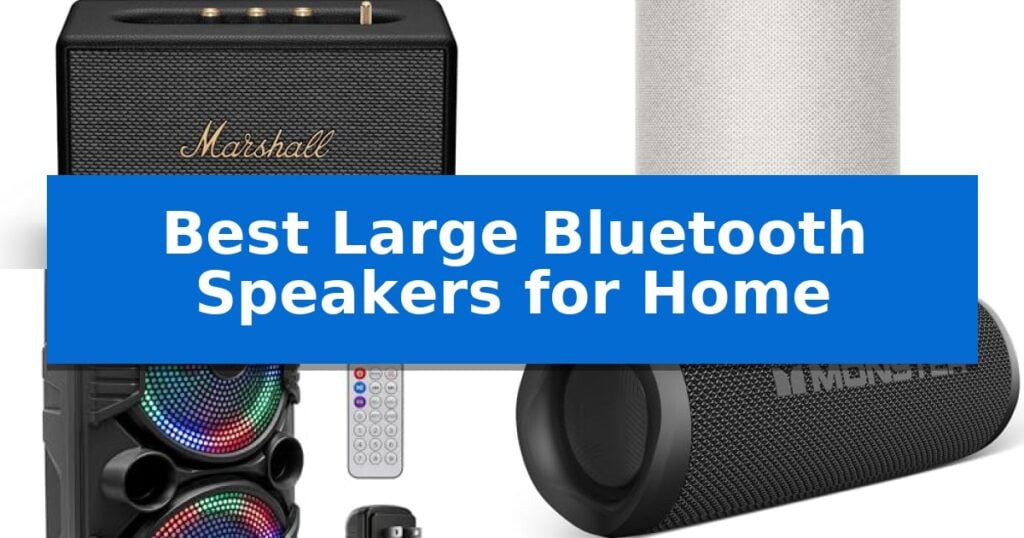 Best Large Bluetooth Speakers for Home