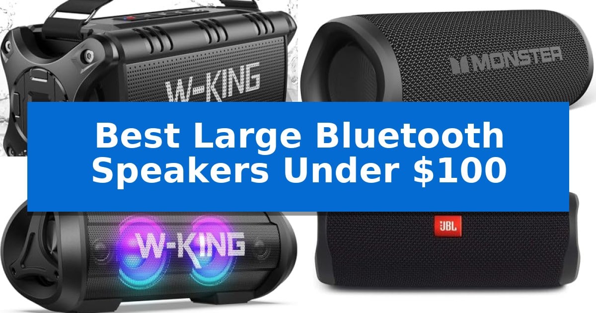 Best Large Bluetooth Speakers Under $100
