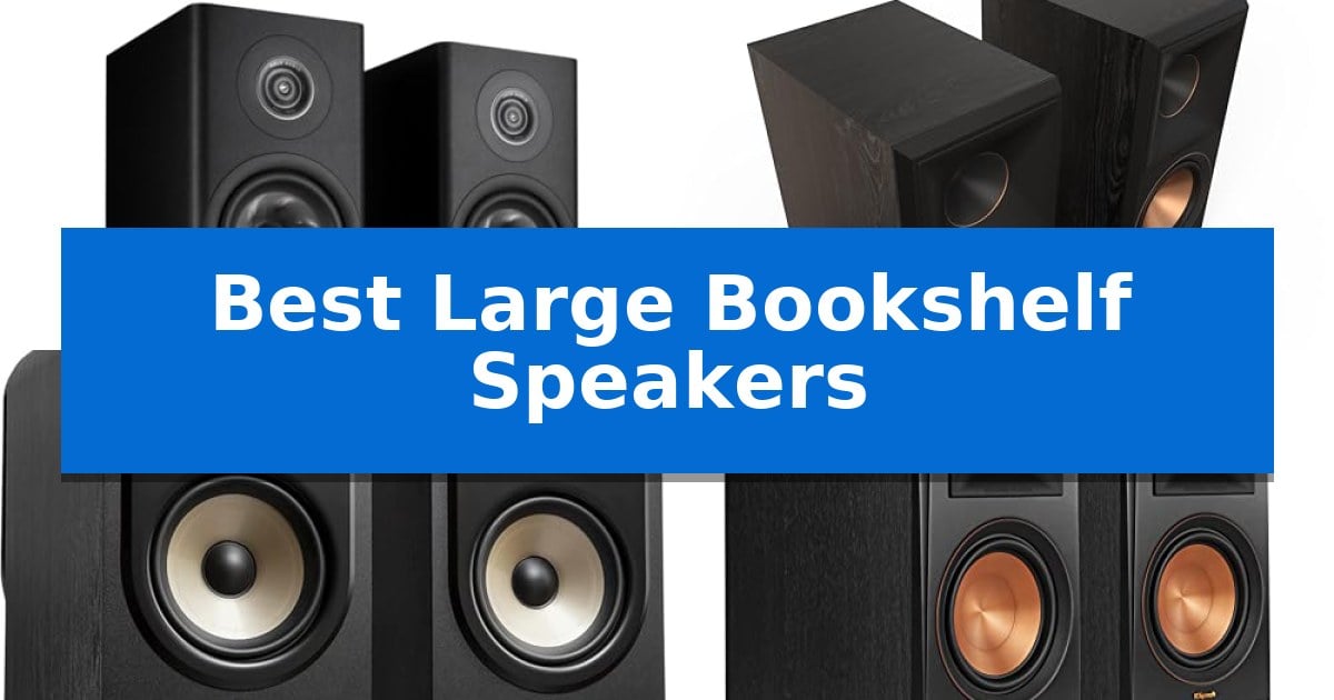 Best Large Bookshelf Speakers