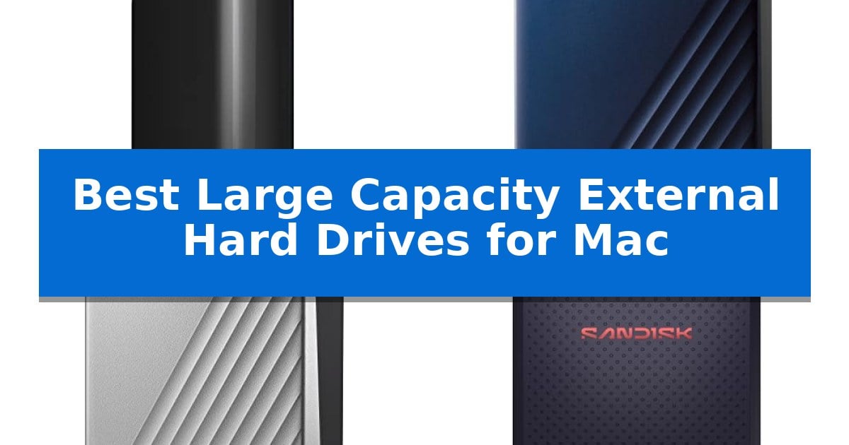 Best Large Capacity External Hard Drives for Mac